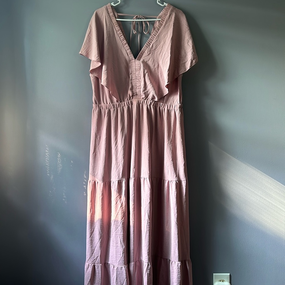 Amazon Women's Pink Maxi Dress